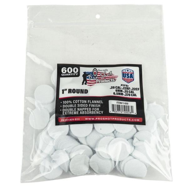 Pro-Shot Round Patches 1" 600Stück