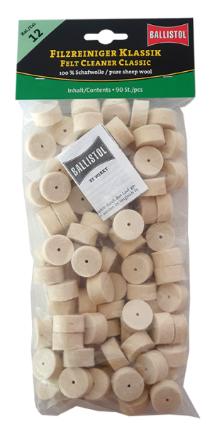 Ballistol Filzreiniger Klassik Kaliber .12  90 Stück