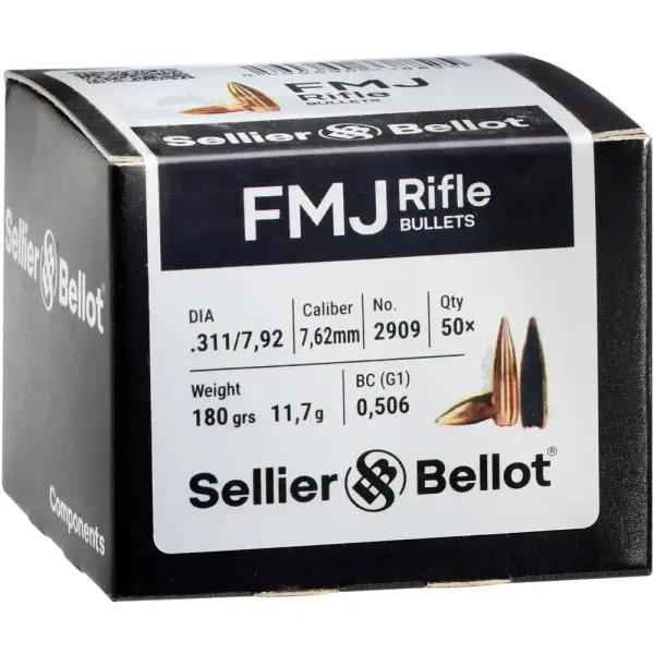 S&B  .311"  180Grain FMJ 50Stück