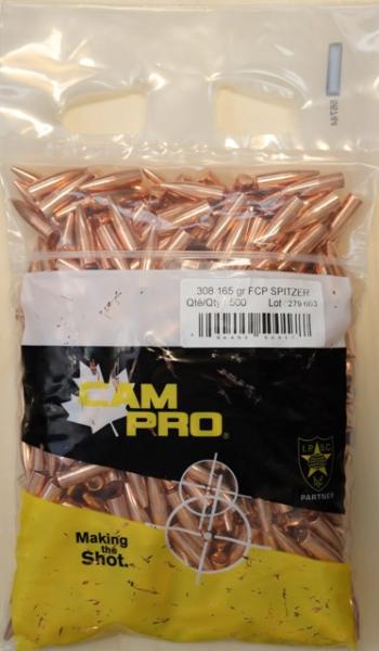 CAM PRO FMJ .30 .308" 165 Grain SP