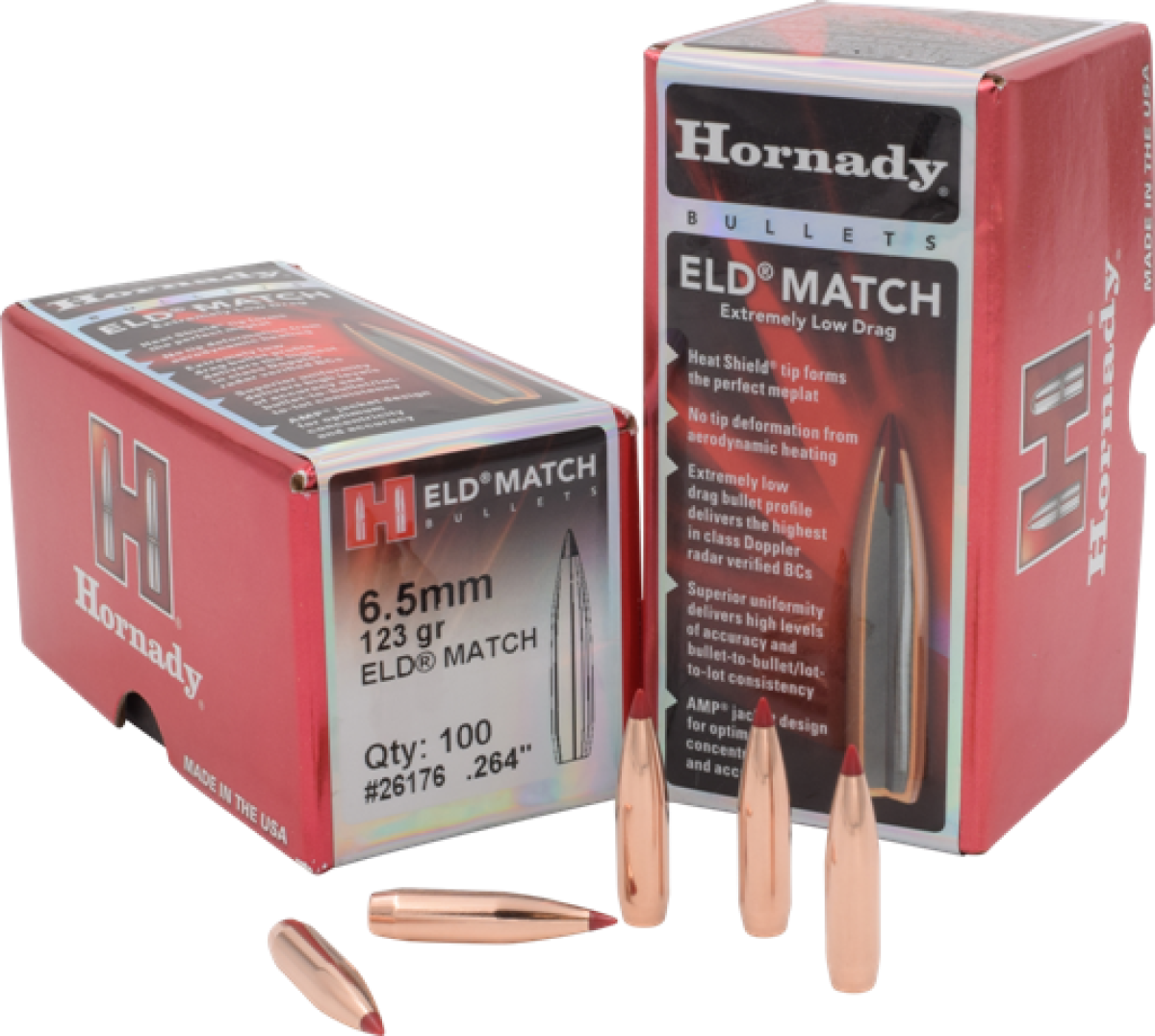 Hornady 6,5mm .264" 123Grain ELD Match