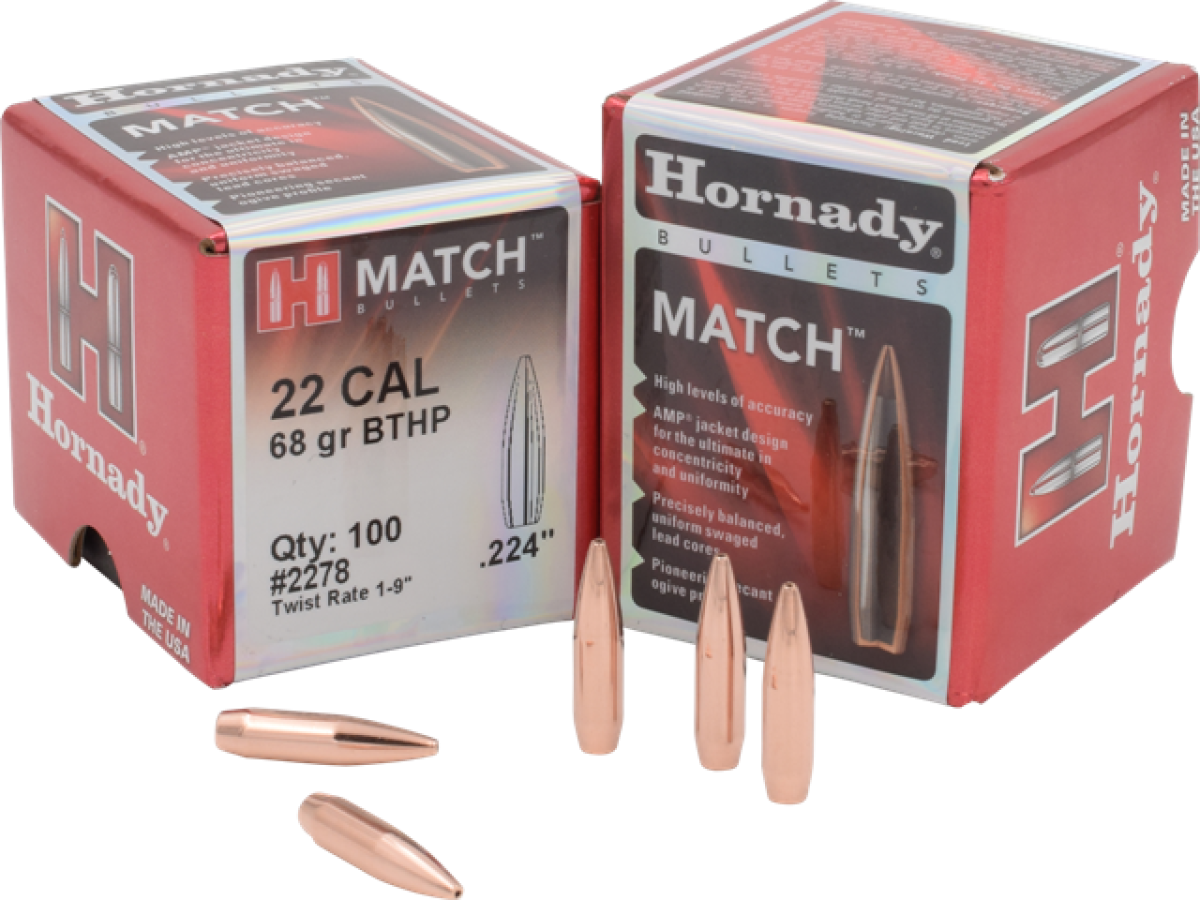 Hornady .22 .224" 68Grain BTHP