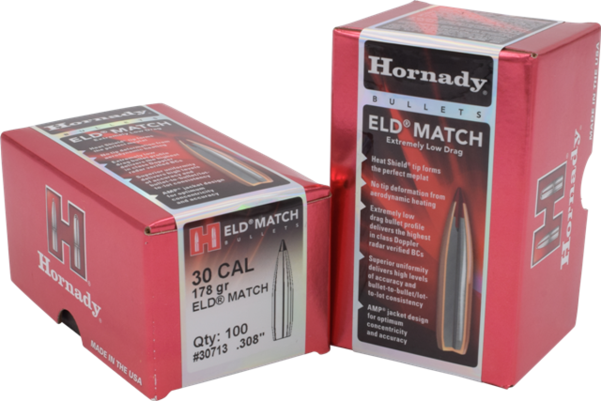 Hornady .30 .308" 178Grain ELD Match
