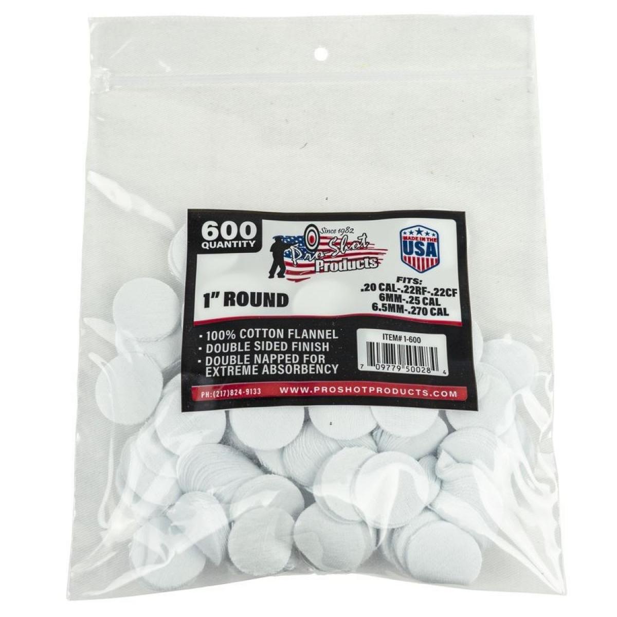 Pro-Shot Round Patches 1" 600Stück