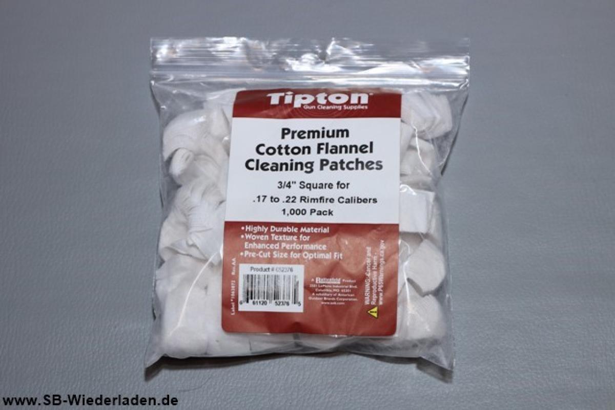 Tipton Gun Cleaning Patches Square 3/4"  1.000Stück