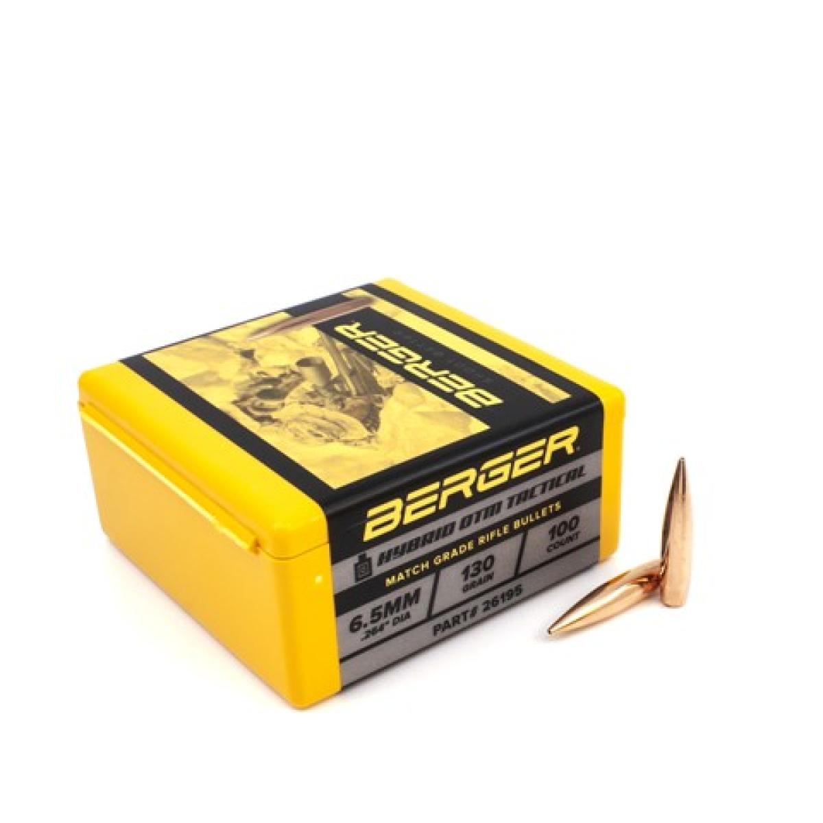 Berger 6,5mm .264"  Hybrid OTM BT 130Grain