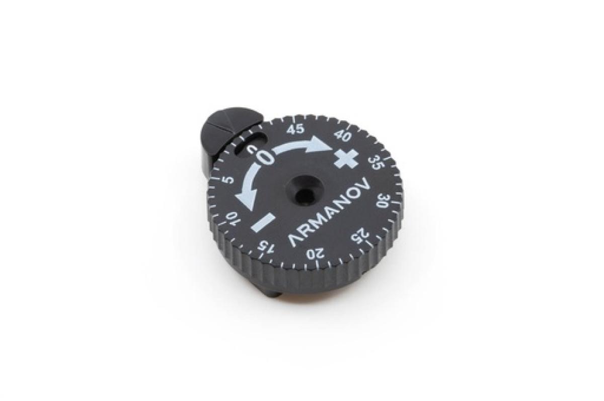 Armanov Clickable Powder Thrower Adjustment Knob Large mit Absolute Funktion