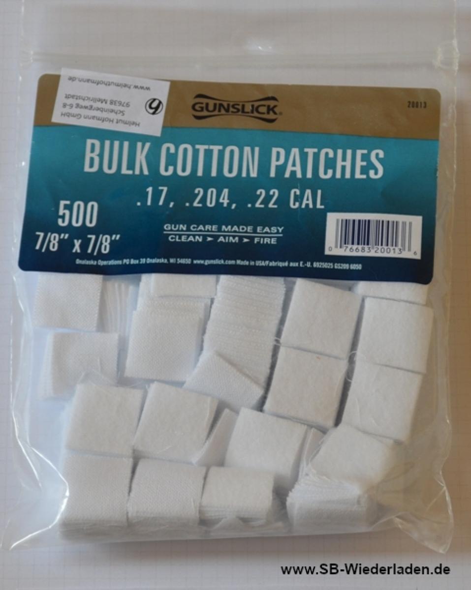 Gunslick Patches Kaliber .17/.22  500Stück