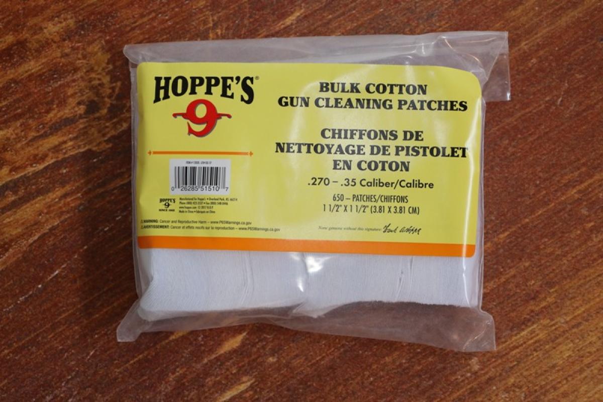 Hoppes Gun Cleaning Patches Square No.1203S  650Stück