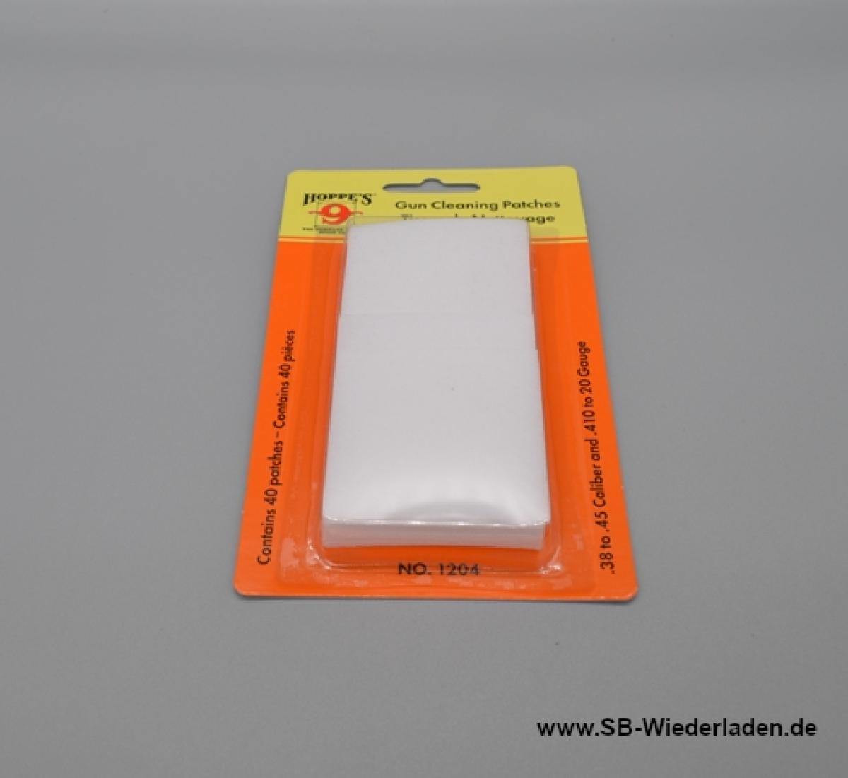 Hoppes Gun Cleaning Patches Square No.1204 40Stück