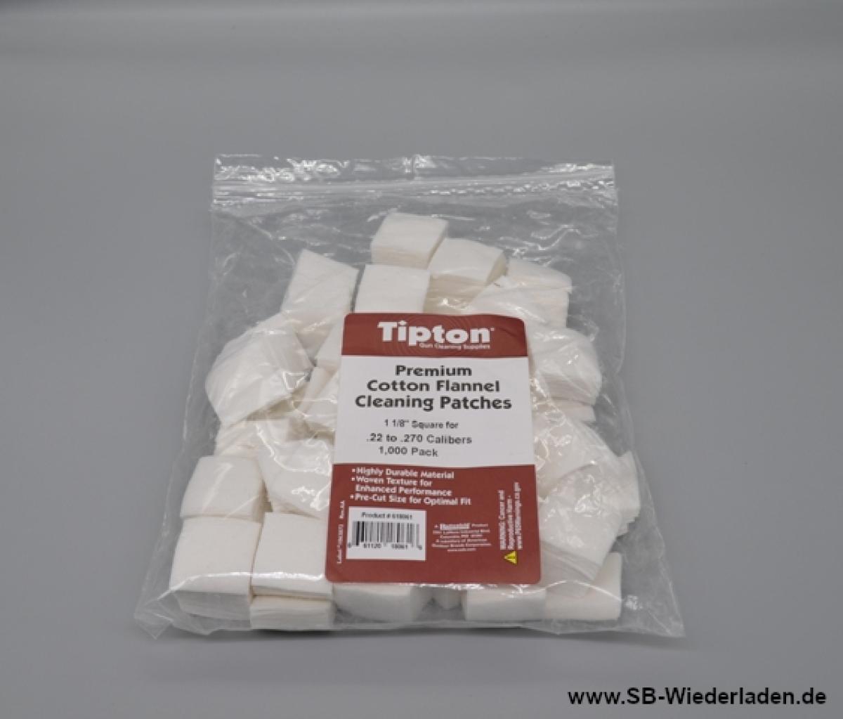 Tipton Gun Cleaning Patches Square 1 1/8"  1.000Stück