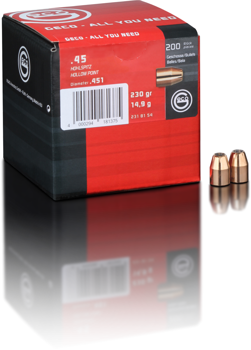 Geco .45 .451" 230Grain HP