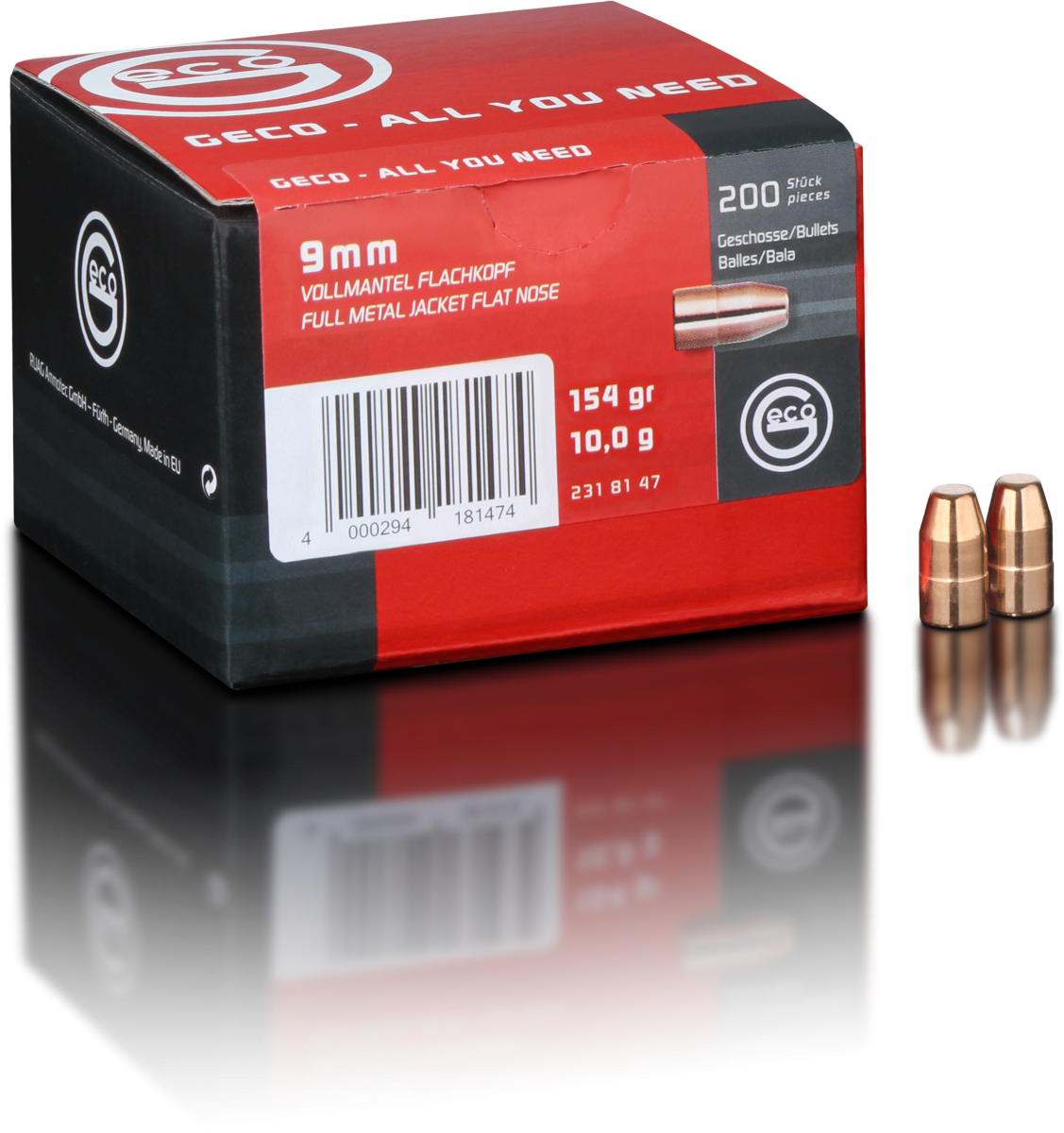 Geco 9mm .355" 154Grain FP