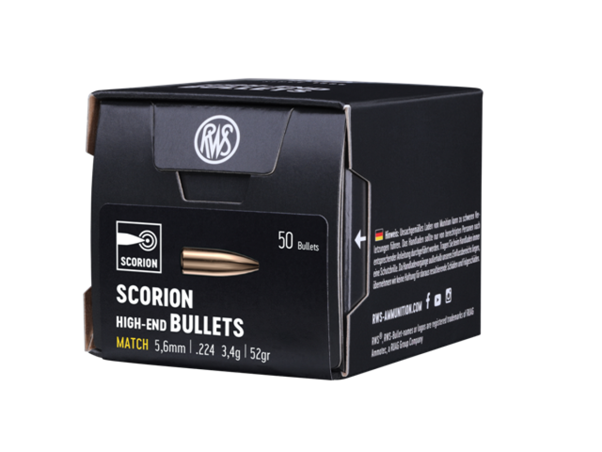 RWS 5,6mm .224" 52Grain Scorion