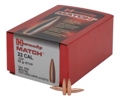 Hornady .22 .224" 68Grain BTHP 500Stück