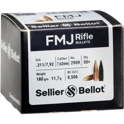 S&B  .311"  180Grain FMJ 50Stück