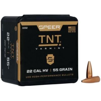 Speer .22  .224" 55Grain TNT HP #1032